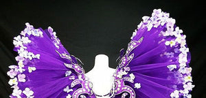 Da NeeNa B879 HUT Fairy Forest Dance Samba Pageant Vegas Showgirl Crystal Shoulder Pieces