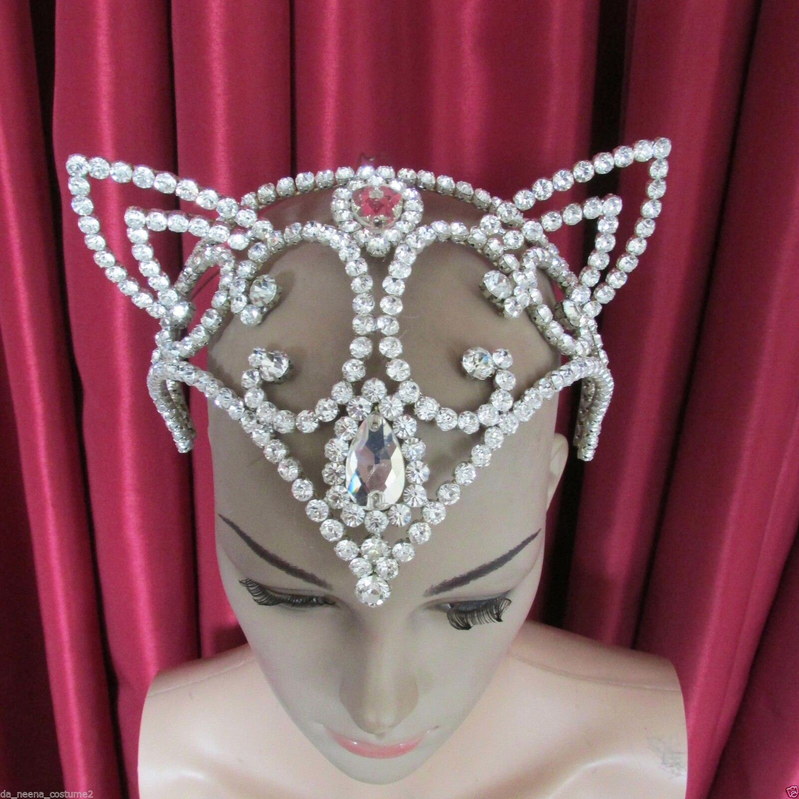 Da NeeNa HQC20 Miss Universe World America CAT FOX Crystal Star Headdress Crown