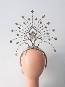 Da NeeNa H129 Burlesque Ballet Crystal The Ocean Star Princess Tiara Headdress