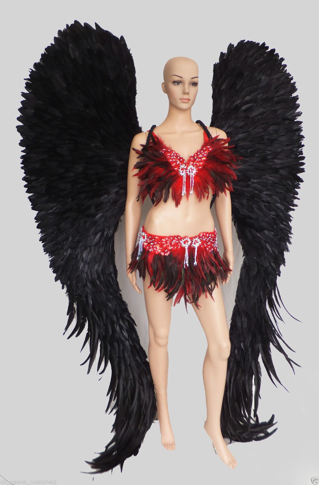 Da NeeNa B023 Parade Ailes Victoria Secret Model White Angel Wings Backpiece