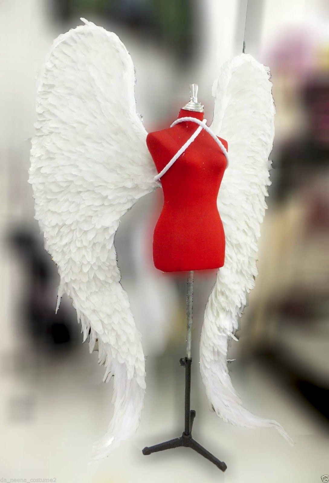 Da NeeNa B023 Parade Ailes Victoria Secret Model White Angel Wings Backpiece