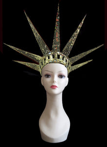 Da NeeNa H151 The Statue of Liberty Independence New York Mirror Headdress