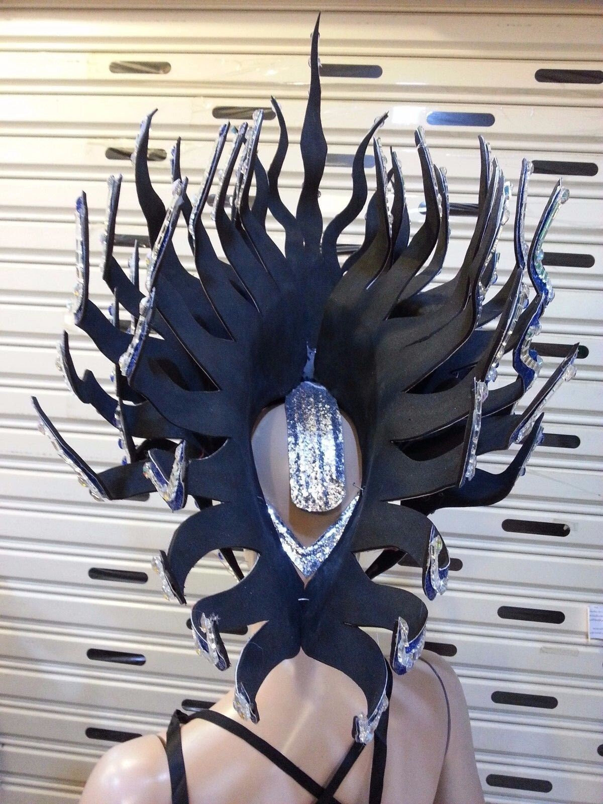 Da NeeNa H733 Fire Princess Crystal Dance Vegas Showgirl Pageant Headdress