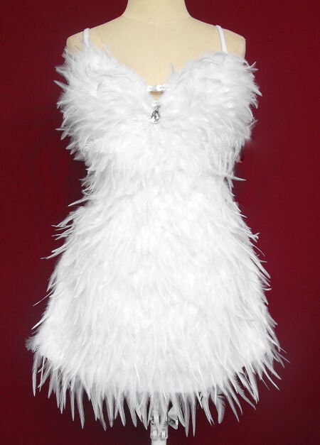 Da NeeNa FP Feather Party Latin Dance Drag Dress XS-XL