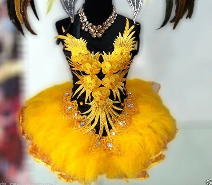 Da NeeNa M647 Cute Colorful Lady Showgirl Vegas Dance Stage Drag Dress XS-XL