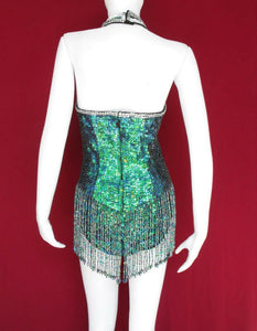 Da NeeNa G7 Party Latin Dance Drag Queen Sequin Costume XS - XL