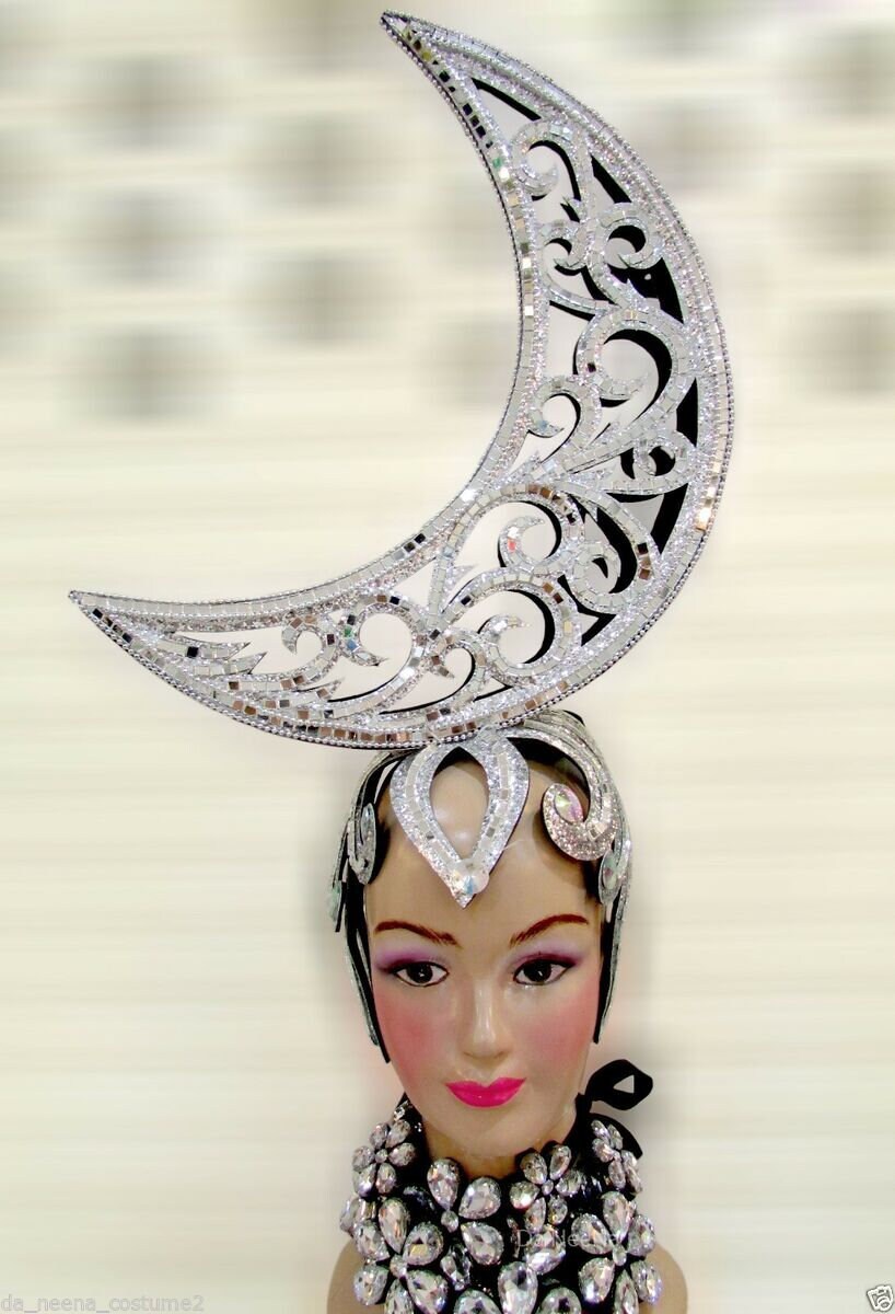 Da NeeNa H547 The Charming Moon Crystal Showgirl Dance pageant Headdress