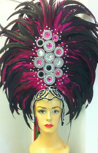 Da NeeNa H097A Samba Cabaret Carnival Crystal Vegas Showgirl Headdress