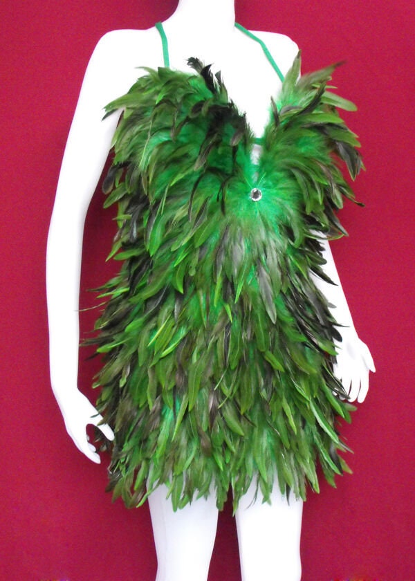 Da NeeNa FP Feather Party Latin Dance Drag Dress XS-XL