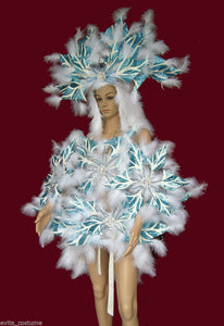 Da NeeNa C005 Feather Showgirl Cabaret Drag Cotton Candy Costume Set XS-XL