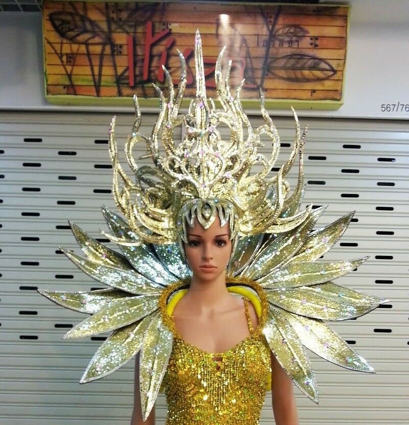 Da NeeNa C726 Forest Warrior Crystal Dance Wings Headdress Costume Set XS-XL