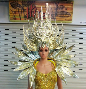 Da NeeNa C726 Forest Warrior Crystal Dance Wings Headdress Costume Set XS-XL