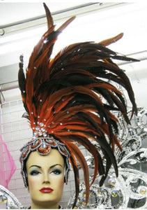 Da NeeNa H029 Wonder Bird Pageant Feather Drag Cabaret Showgirl Headdress