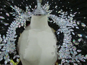 Da NeeNa B0399HB Showgirl Vegas Samba Brazil Feather Kitty Headdress Backpiece