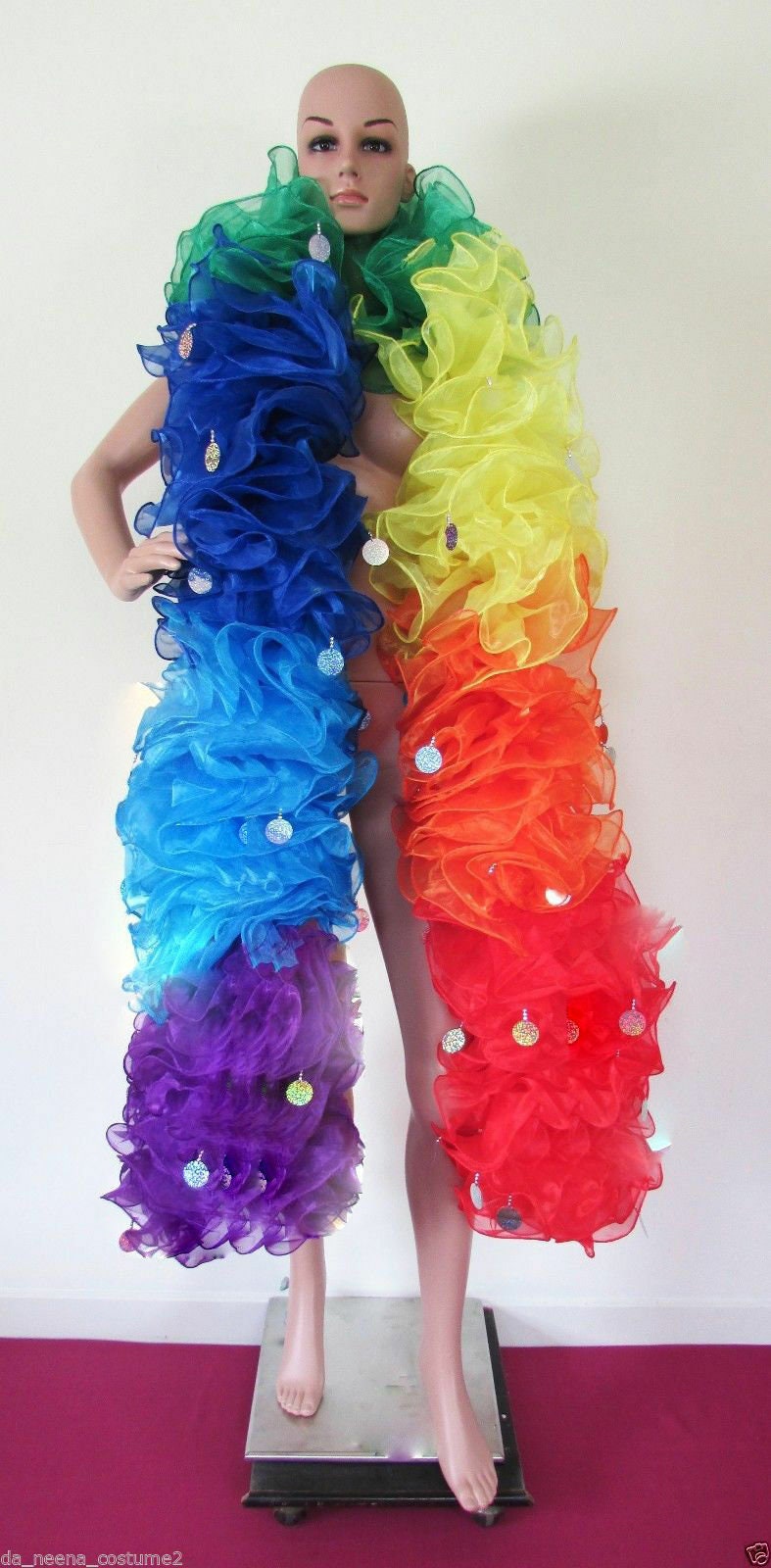 Da NeeNa B001 Vegas Showgirl Sequin Trimmed Gigantic Boa