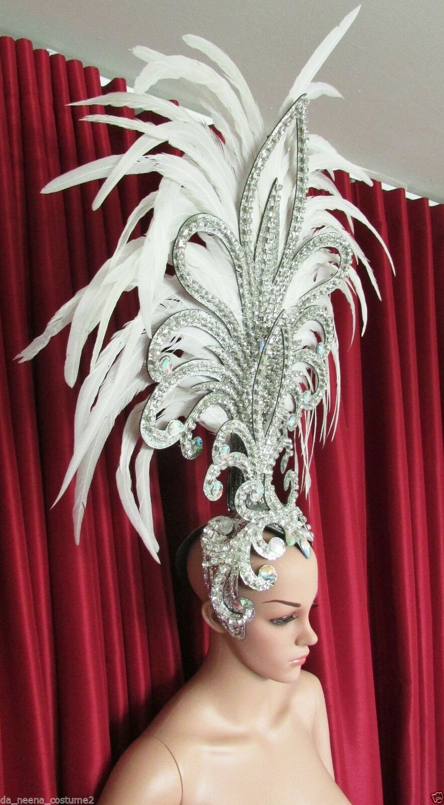 DaNeeNa H1862XL Queen of Big Hawk Showgirl Pageant Dancer Feather Headdress