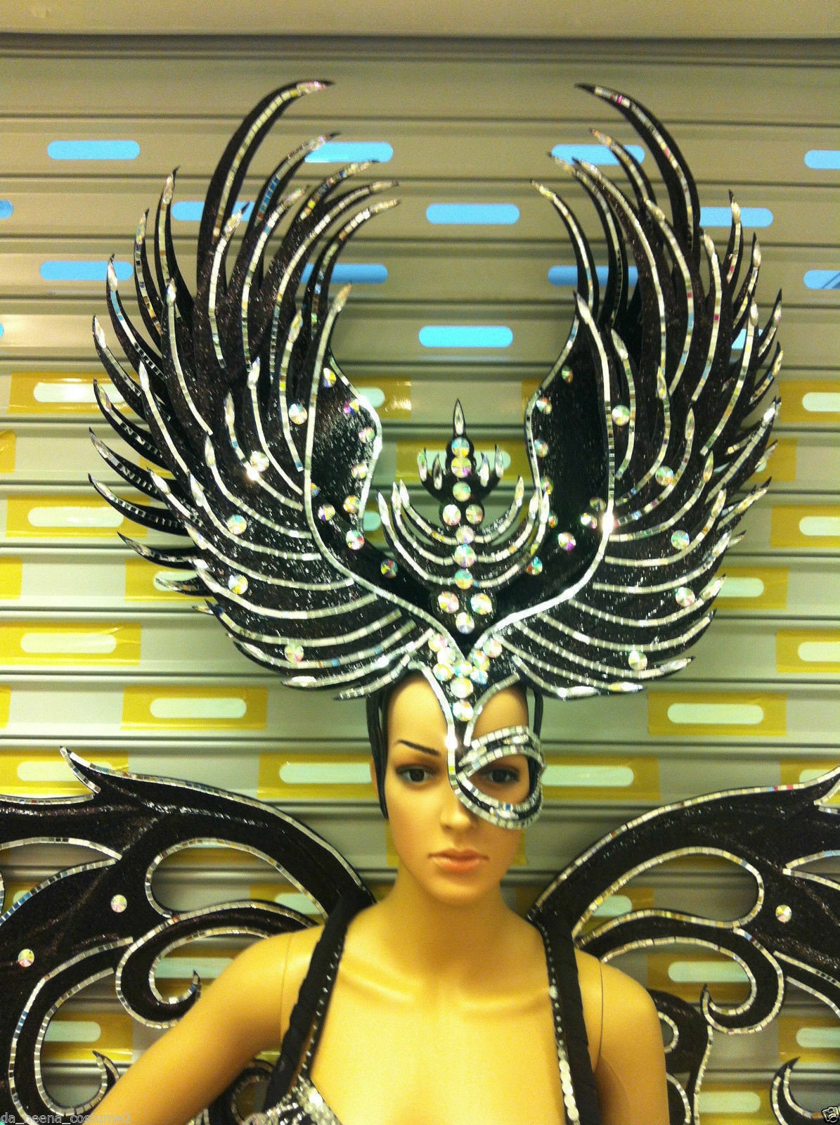 Da NeeNa C069 Show Phoenix Garuda Bird Crystal Headdress