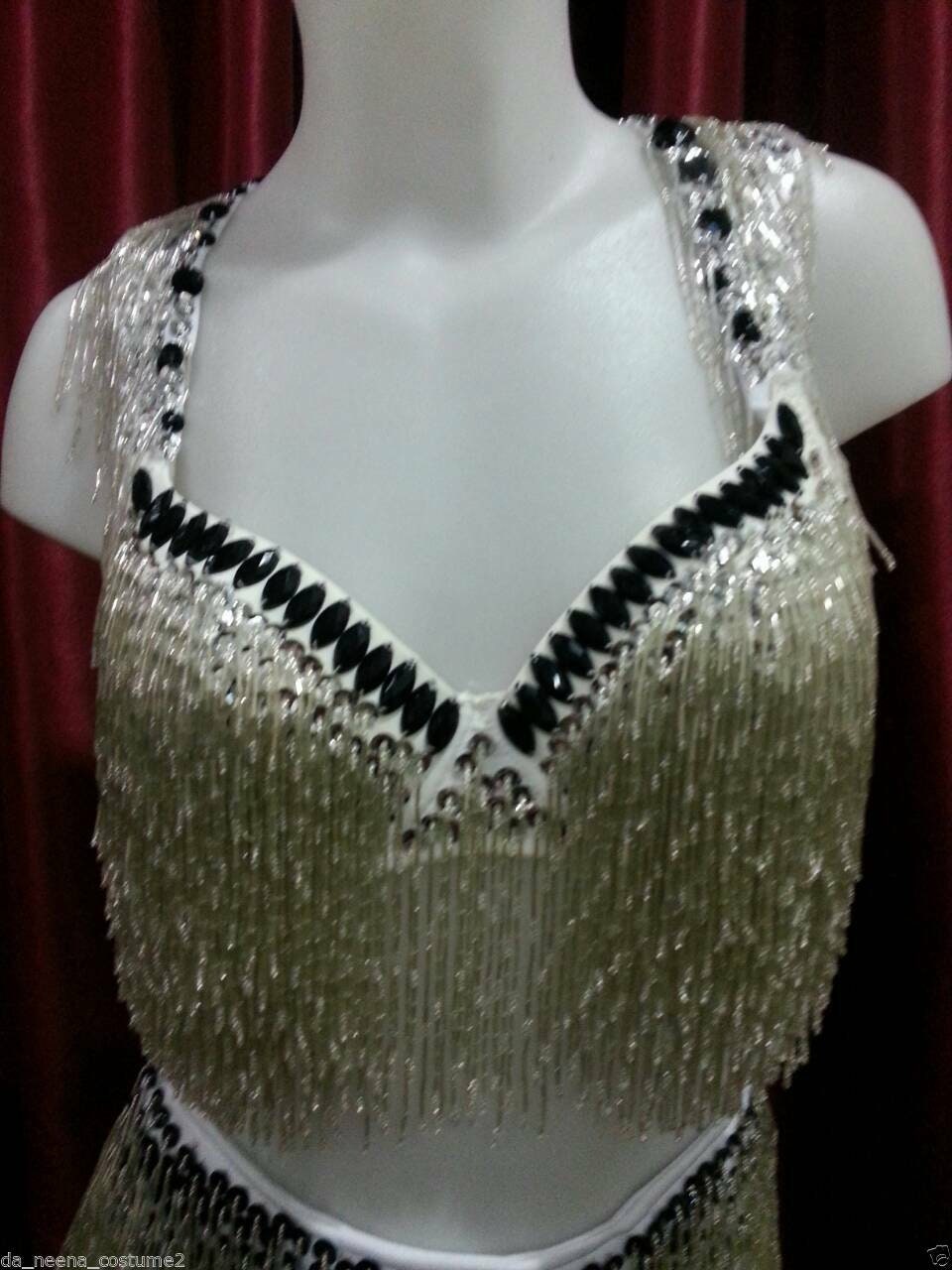 Da NeeNa L024M Jennifer Lopez Beyonce Sequin Bra Lady Gaga Dress Skirt XS-XL