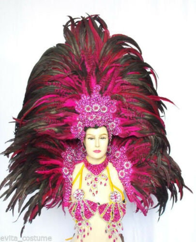 Da NeeNa B020 Samba Drag Vegas Show Headdress Backpiece