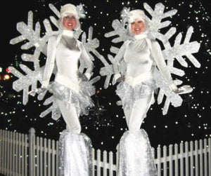 Da NeeNa One B941 Snowflake Angel Queen Snow Pageant Vegas Crystal Shoulder Shoulder Pieces