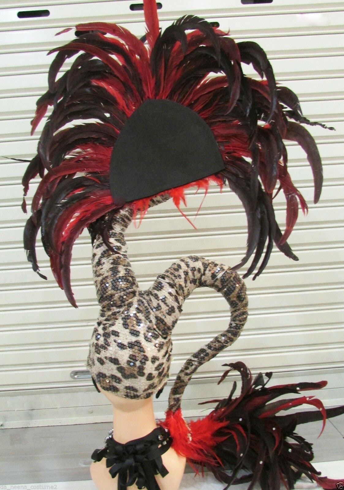 DaNeeNa H199 Magician Serpent Queen Crystal Feather Showgirl pageant Headdress