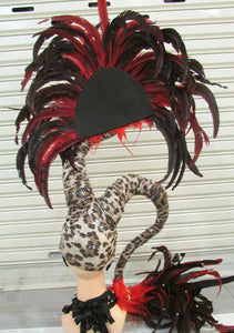 DaNeeNa H199 Magician Serpent Queen Crystal Feather Showgirl pageant Headdress