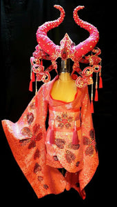 Da NeeNa HUT C812 Red Bull Queen Princess Crystal Emperor Headdress Costume Set XS-XL