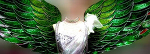 Da NeeNa C680 Graceful Angel Samba Dance Pageant Crystal Headdress Wings