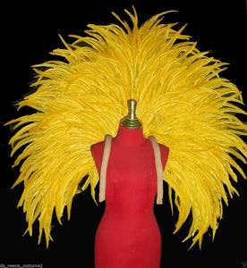 Da NeeNa B0001 Vegas Showgirl Drag Feather Carnival Samba Stage Parade Backpiece