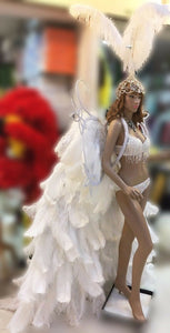 Da NeeNa C707 White Crystal Vegas Dance Angel Wings