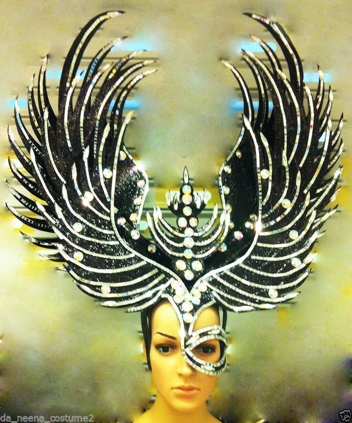 Da NeeNa C069 Show Phoenix Garuda Bird Crystal Headdress