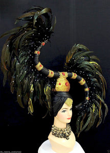 Da NeeNa H563 Star Wars Alien Feather Longhorns Prince Princess Queen Headdress