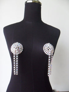 Da NeeNa J031 Party Showgirl Vegas Drag Cabaret Crystal Nipple Pasty