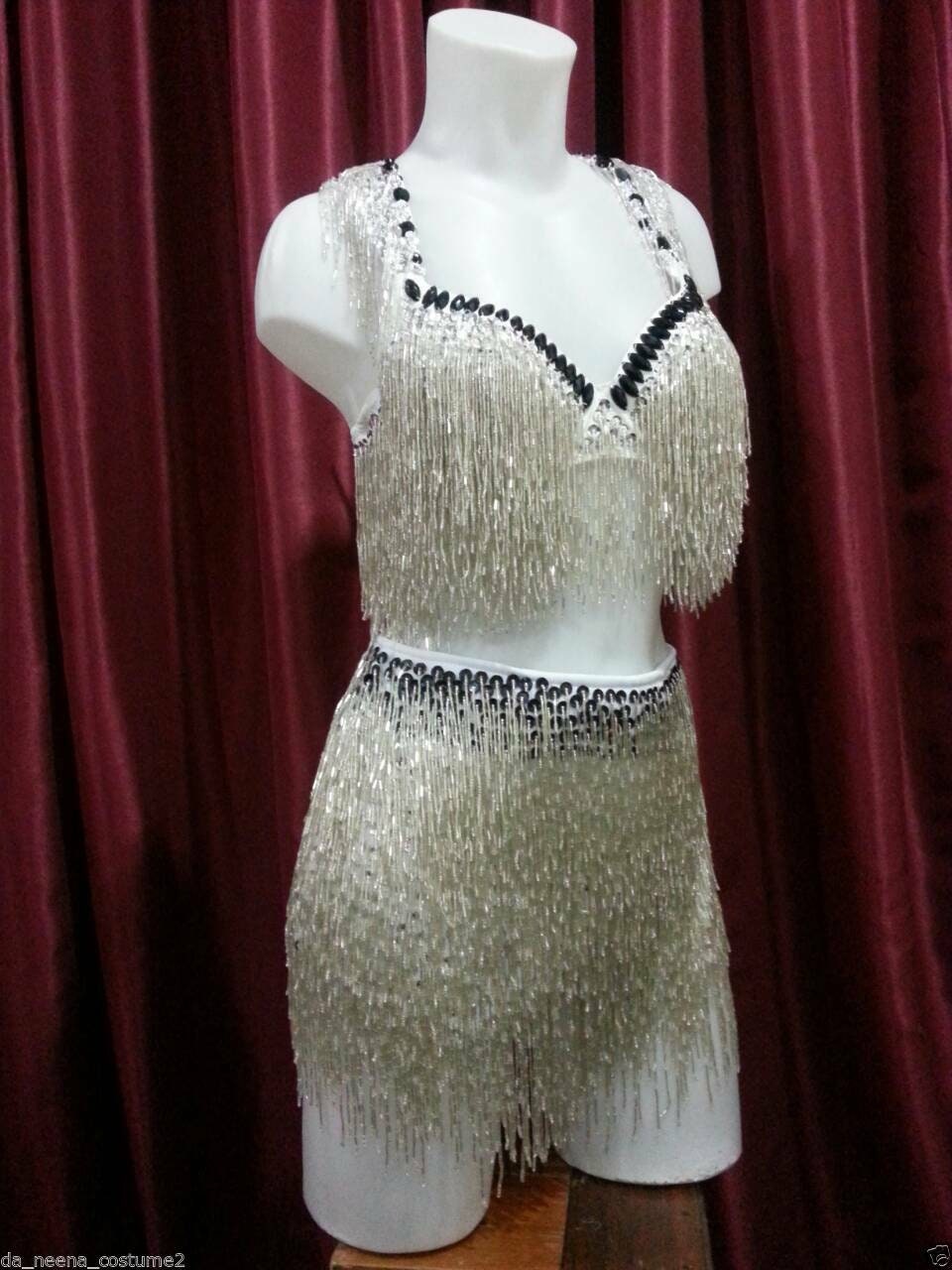 Da NeeNa L024M Jennifer Lopez Beyonce Sequin Bra Lady Gaga Dress Skirt XS-XL