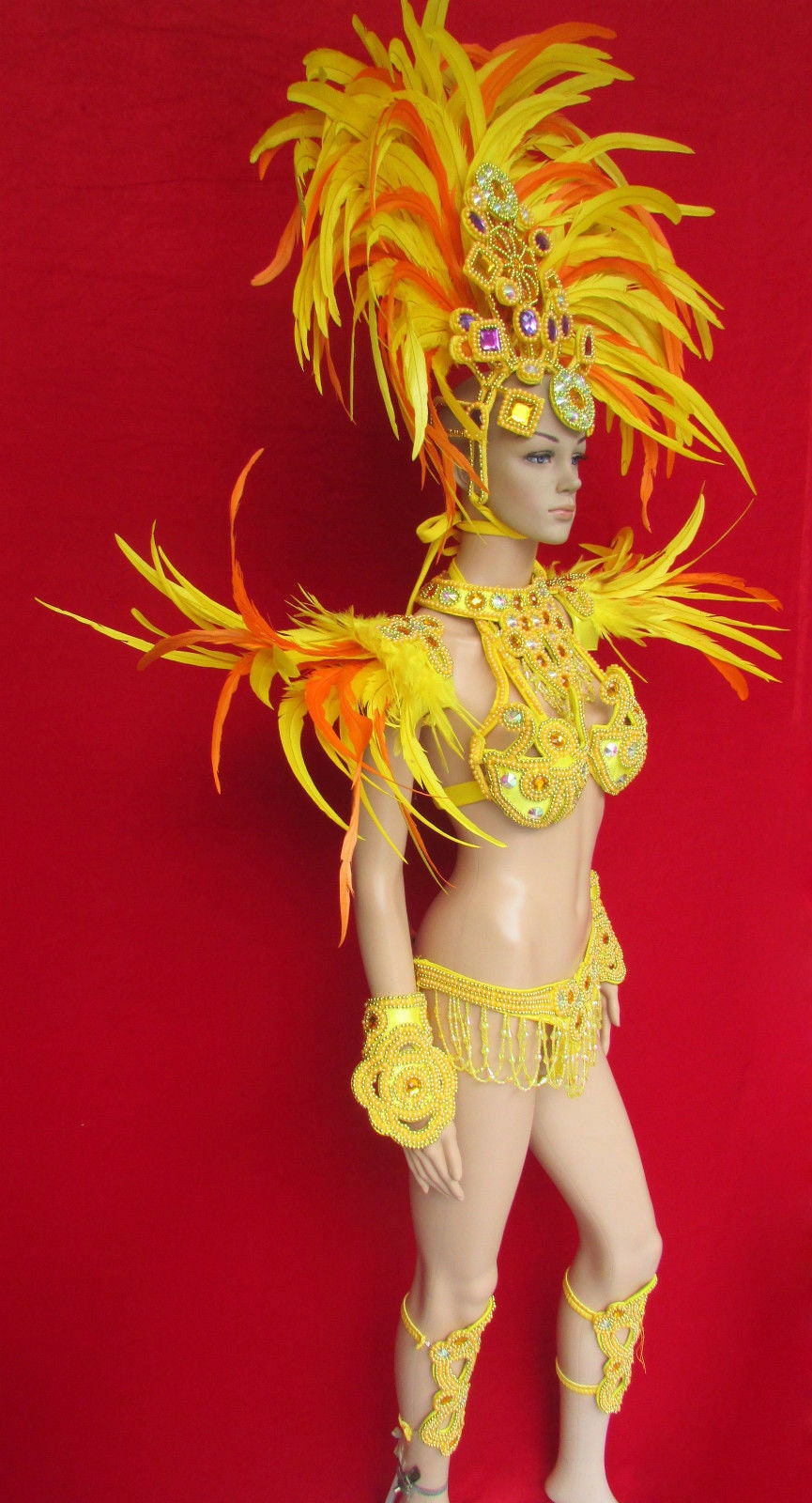 Da NeeNa C076CC Samba Parade Drag Carnival Rio Dancer Costume Set XS-XL