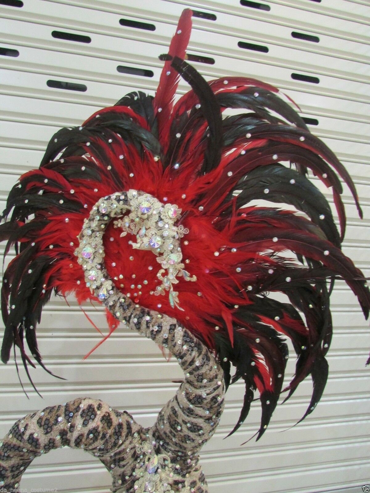 DaNeeNa H199 Magician Serpent Queen Crystal Feather Showgirl pageant Headdress