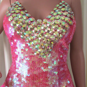 Da NeeNa M741 Twinkle Heart Pageant Showgirl Vegas Stage Dance Dress XS-XL