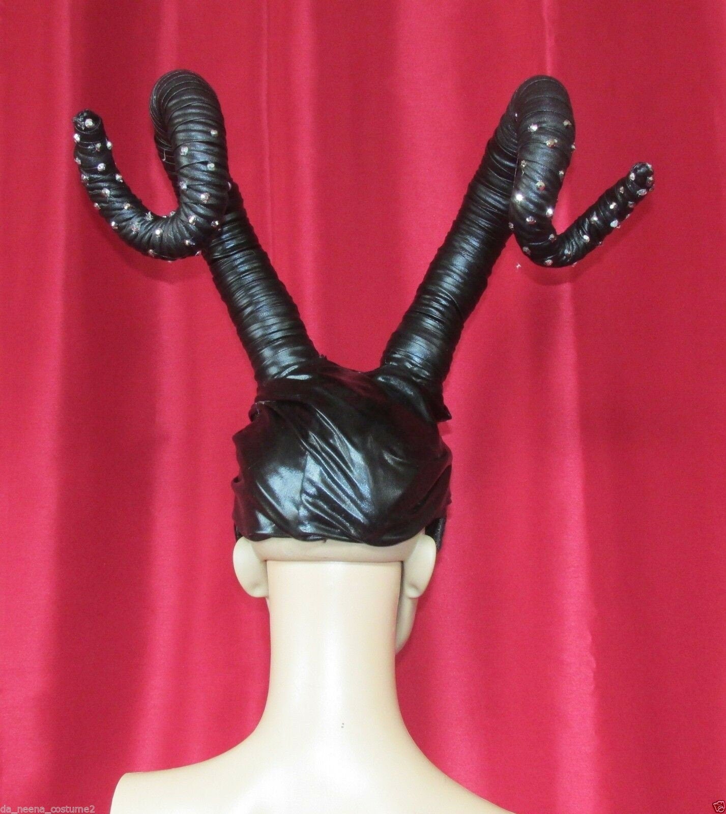 DaNeeNa H3KK Maleficent Demons Leather Cabaret Showgirl pageant Headdress