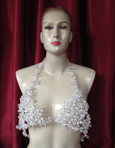 Da NeeNa J749 Blooming Flower Pageant Showgirl Dance Cabaret Vegas Stage Bra