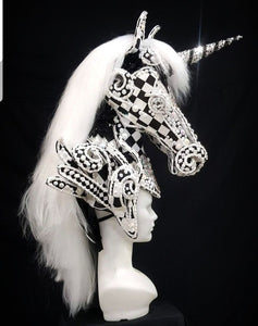 Da NeeNa HUT H981 Unicorn Stallion Sea biscuit Spirit Champion Derby Horse Headdress