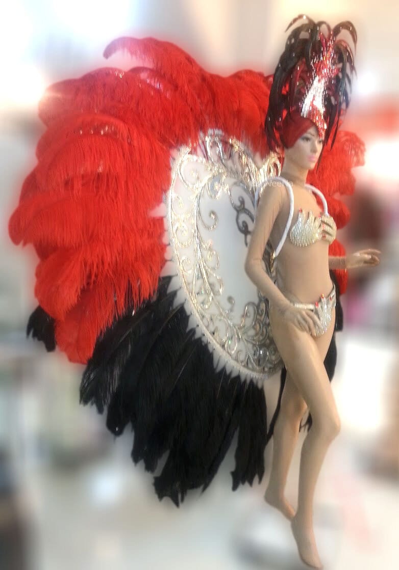 Da NeeNa C664 Angel of Heart Samba Dance Crystal Headdress Costume Set XS - XL