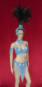 Da NeeNa T0266 Samba Parade Drag Carnival Rio Dancer Headdress Costume Set XS-XL