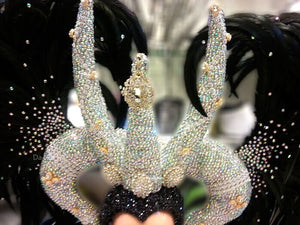 Da NeeNa H655 Prestige of Medusa Drag Parade Crystal Cabaret Showgirl Headdress