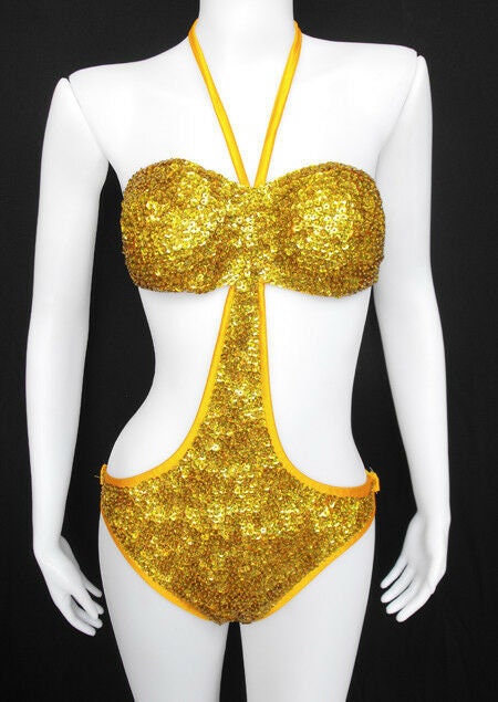 Da NeeNa G5 Party Latin Dance Costume Drag Sequin leotard XS-XL