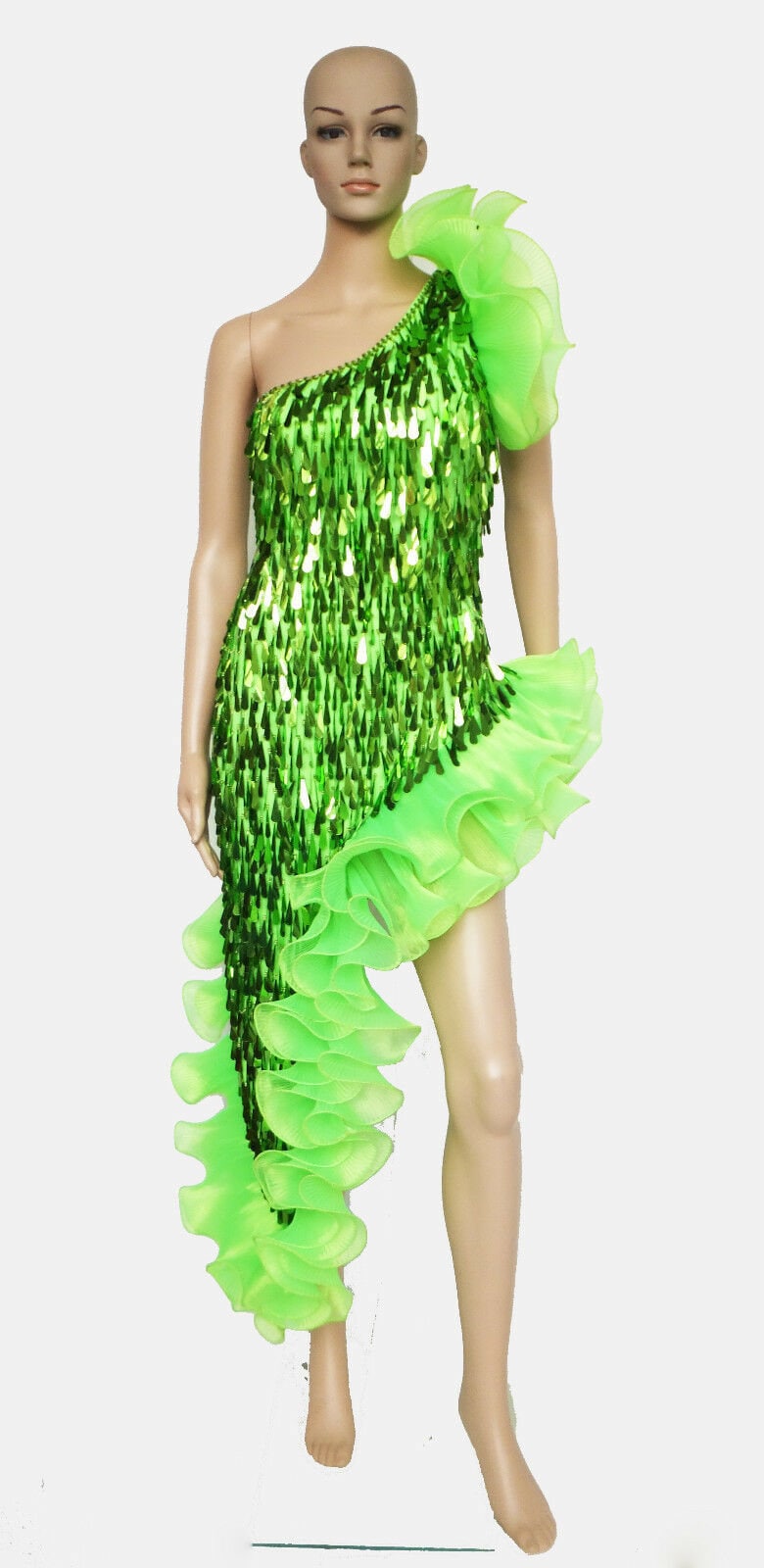 Da NeeNa G016 Samba Showgirl Pageant Cabaret Rumba Dress Gown XS-XL