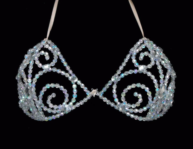 Da NeeNa J010 Showgirl Vegas Cabaret Dance Crystal Bra