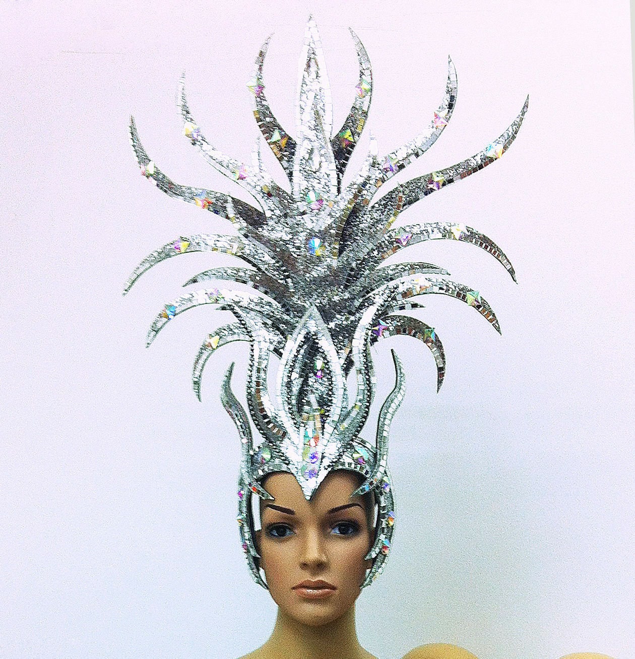 Da NeeNa H012a Burlesque Drag Vegas Cabaret Stage Showgirl Monster Headdress