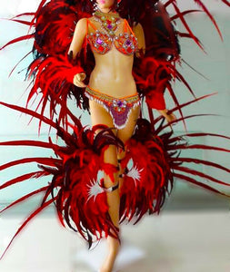 Da NeeNa C058L Showgirl Burlesque Brazil Samba Leg Pieces