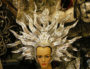 Evita Fire Sun Vegas Cabaret Showgirl Drag Queen Headdress