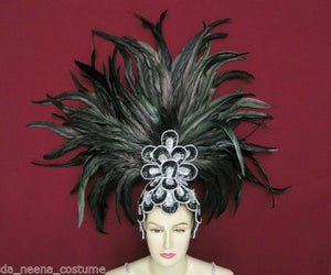 Da NeeNa HBY1 Feather Vegas Cabaret Showgirl Drag Headdress